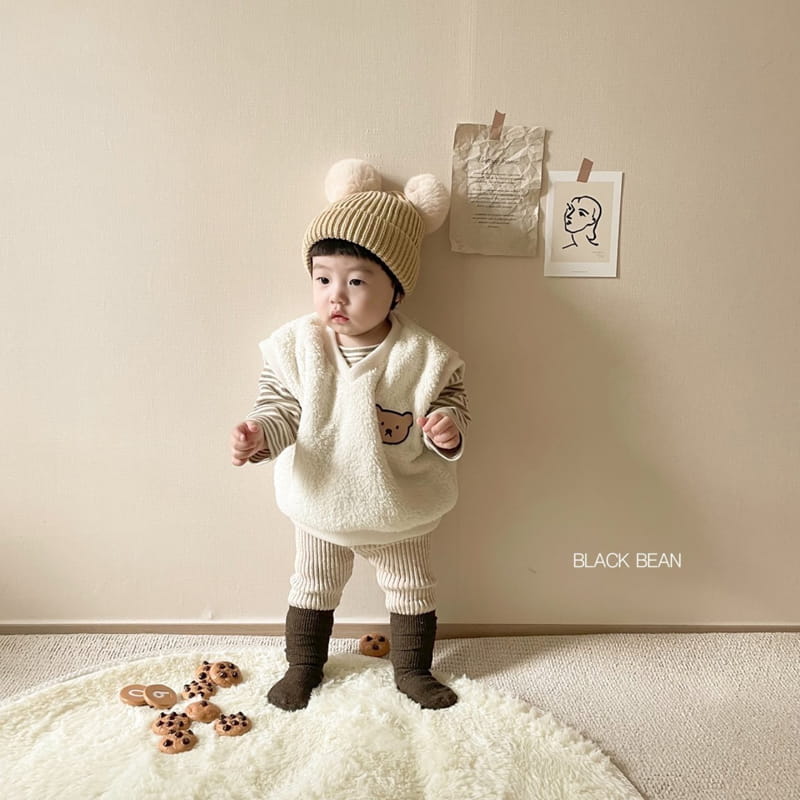 BLACK BEAN - Korean Children Fashion - #Kfashion4kids - Teddy Bebe Vest - 6