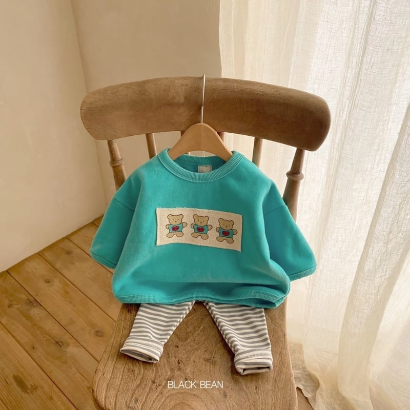 BLACK BEAN - Korean Children Fashion - #Kfashion4kids - Three Bears Bebe Top Bottom Set - 10