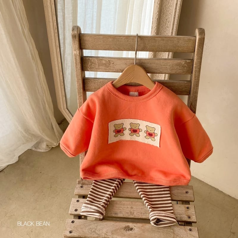 BLACK BEAN - Korean Children Fashion - #Kfashion4kids - Three Bears Bebe Top Bottom Set - 2
