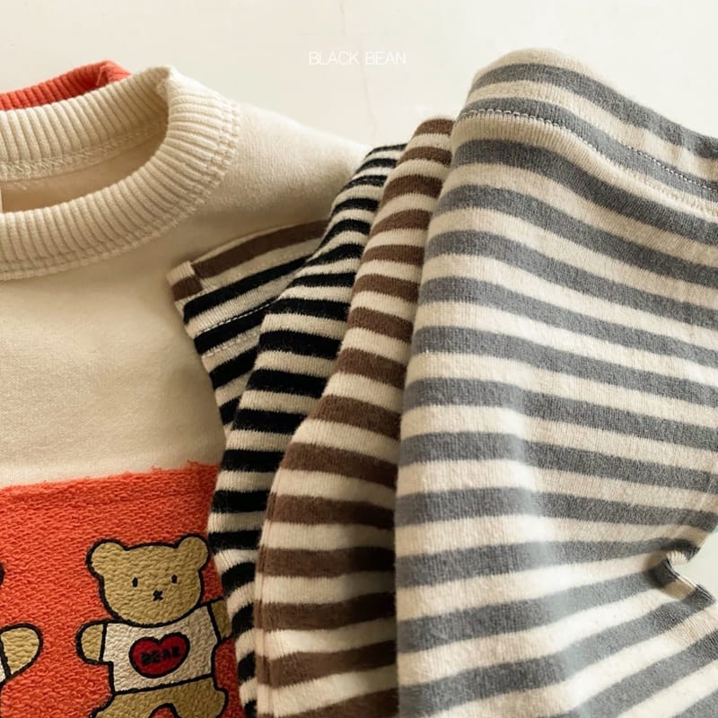 BLACK BEAN - Korean Children Fashion - #Kfashion4kids - Three Bears Bebe Top Bottom Set - 4
