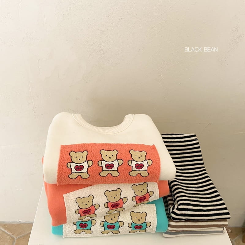 BLACK BEAN - Korean Children Fashion - #Kfashion4kids - Three Bears Bebe Top Bottom Set - 5