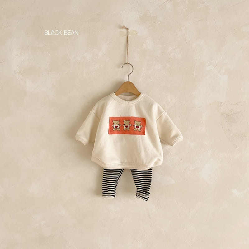 BLACK BEAN - Korean Children Fashion - #Kfashion4kids - Three Bears Bebe Top Bottom Set - 7