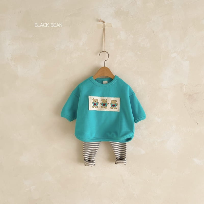 BLACK BEAN - Korean Children Fashion - #Kfashion4kids - Three Bears Bebe Top Bottom Set - 8