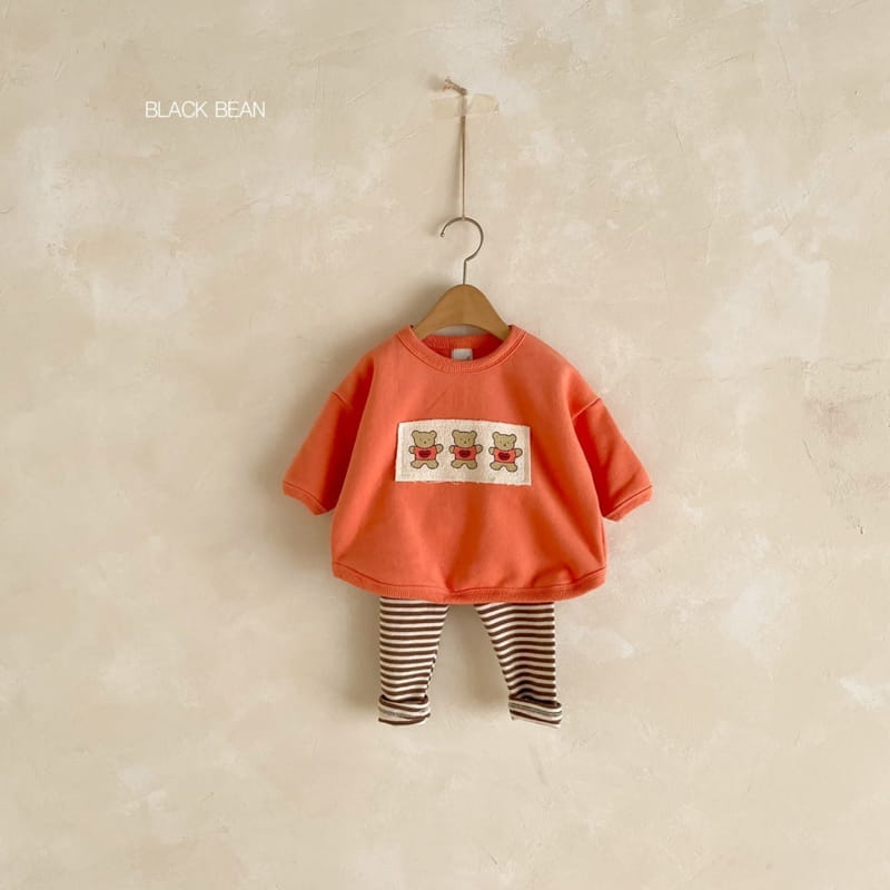 BLACK BEAN - Korean Children Fashion - #Kfashion4kids - Three Bears Bebe Top Bottom Set - 9