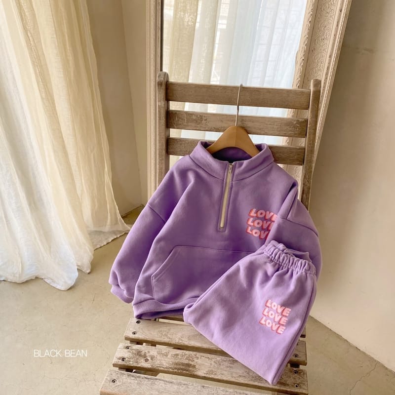 BLACK BEAN - Korean Children Fashion - #Kfashion4kids - Half Top Bottom Set - 2