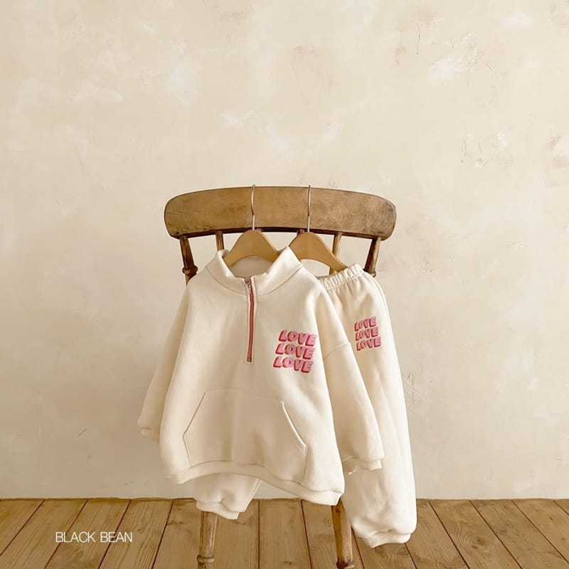 BLACK BEAN - Korean Children Fashion - #Kfashion4kids - Half Top Bottom Set - 3