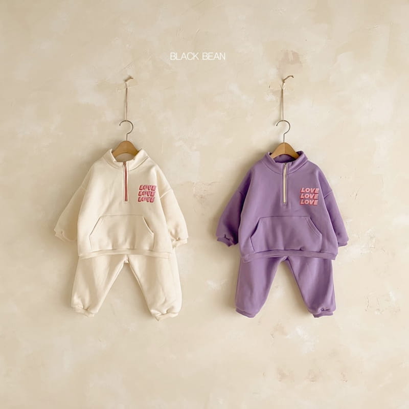 BLACK BEAN - Korean Children Fashion - #Kfashion4kids - Half Top Bottom Set - 5