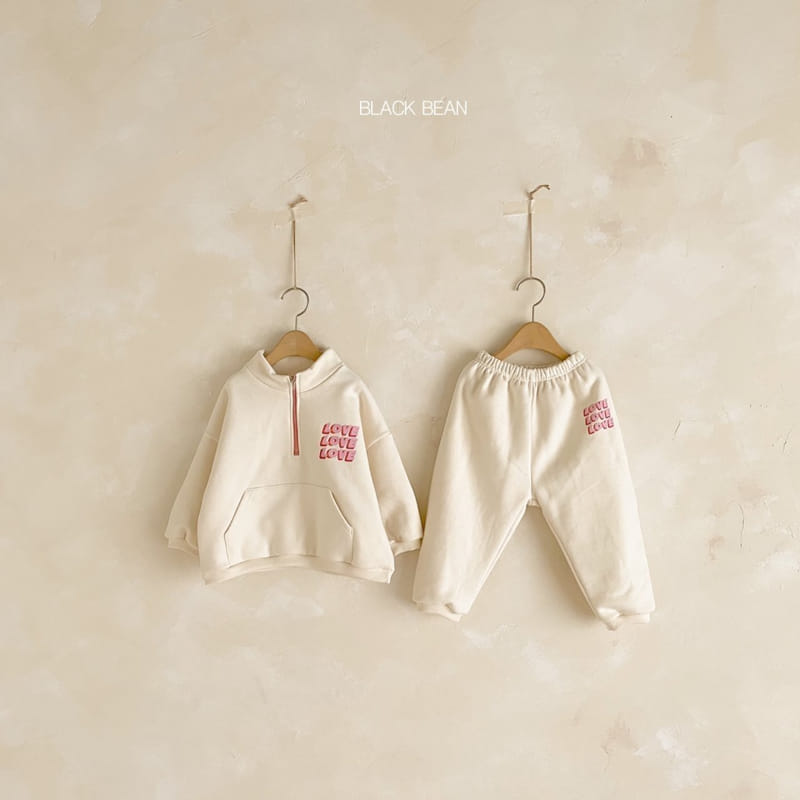 BLACK BEAN - Korean Children Fashion - #Kfashion4kids - Half Top Bottom Set - 6