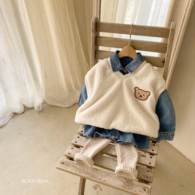 BLACK BEAN - Korean Children Fashion - #Kfashion4kids - Teddy Vest