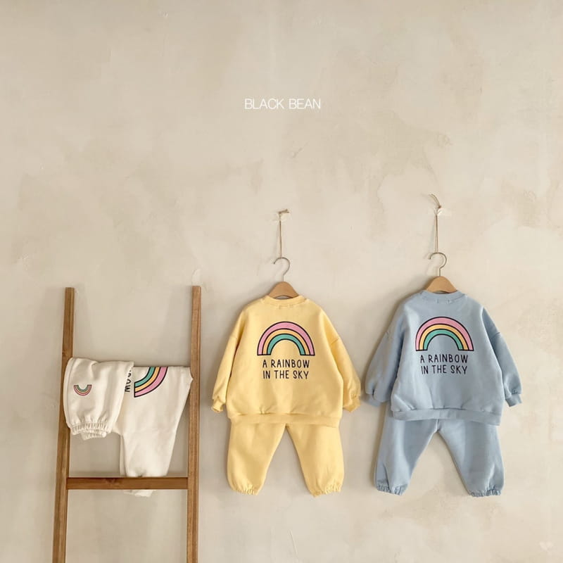 BLACK BEAN - Korean Children Fashion - #Kfashion4kids - Sky Top Bottom Set - 2