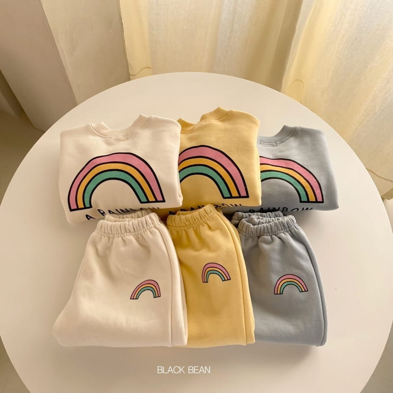 BLACK BEAN - Korean Children Fashion - #Kfashion4kids - Sky Top Bottom Set - 3