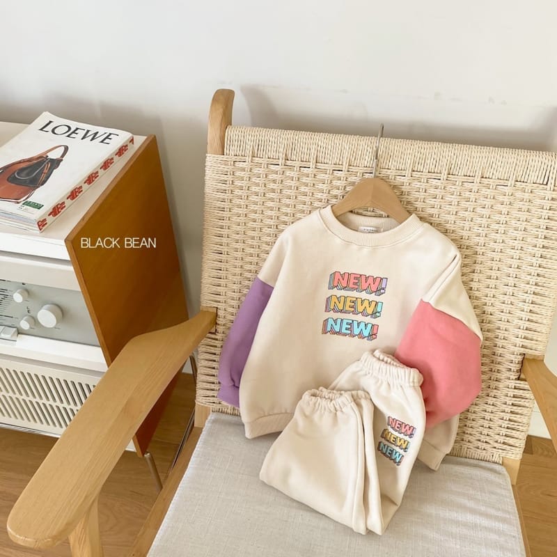 BLACK BEAN - Korean Children Fashion - #Kfashion4kids - Ripple Top Bottom Set - 3