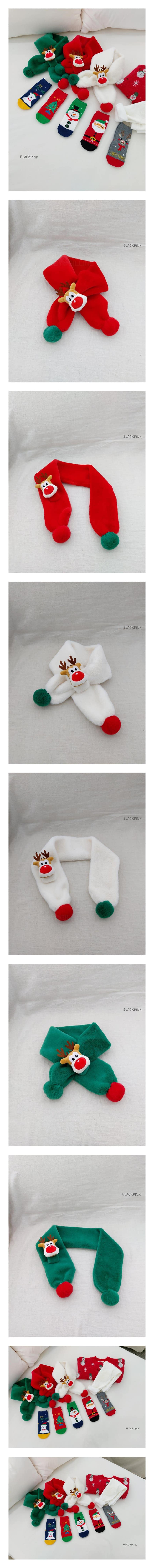 BLACK PINK - Korean Children Fashion - #Kfashion4kids - Rudolf Neck Warmer
