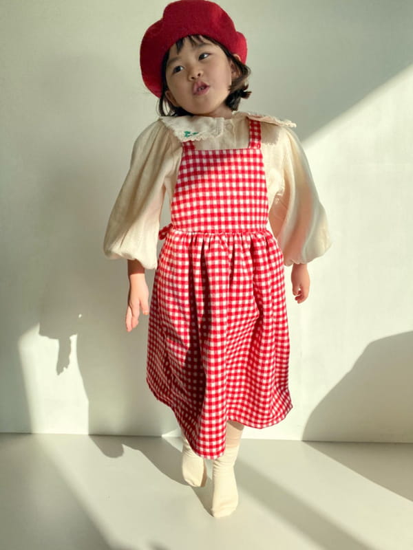 BON BON BUTIK - Korean Children Fashion - #Kfashion4kids - Chess One-piece