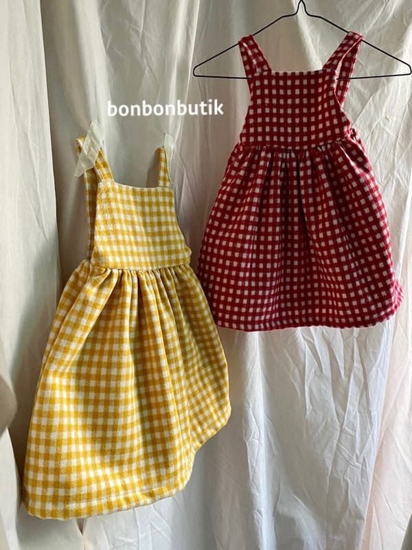 BON BON BUTIK - Korean Children Fashion - #Kfashion4kids - Chess One-piece - 6