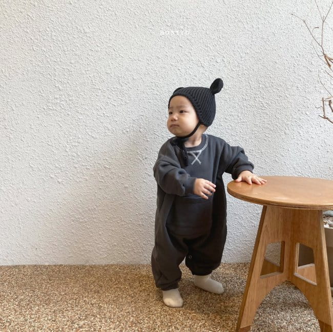 BONITO - Korean Children Fashion - #Kfashion4kids - Fleece Guy Pocket Bodysuit - 10