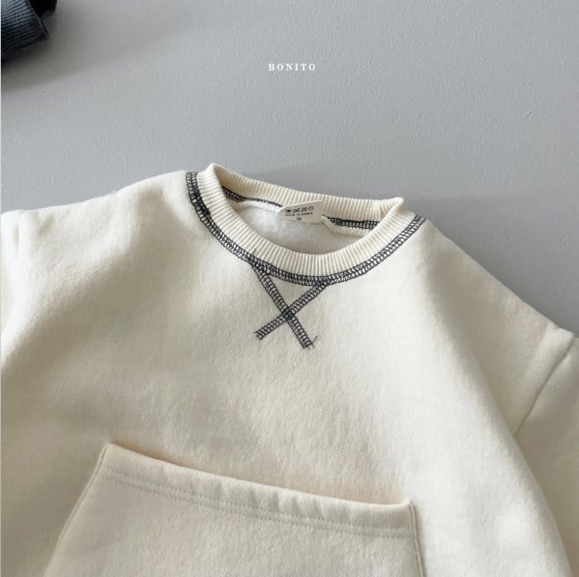 BONITO - Korean Children Fashion - #Kfashion4kids - Fleece Guy Pocket Bodysuit - 7