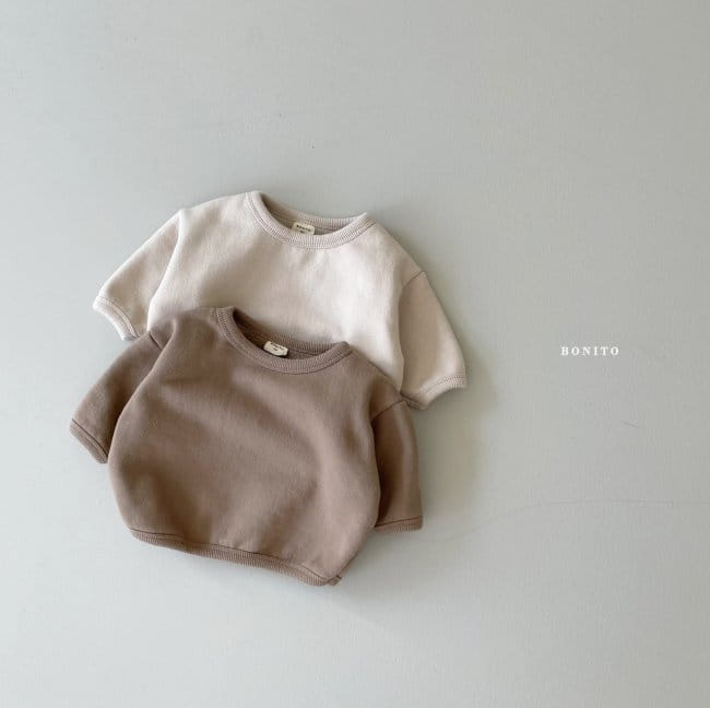 BONITO - Korean Children Fashion - #Kfashion4kids - Kid Fleece Piping Tee - 6