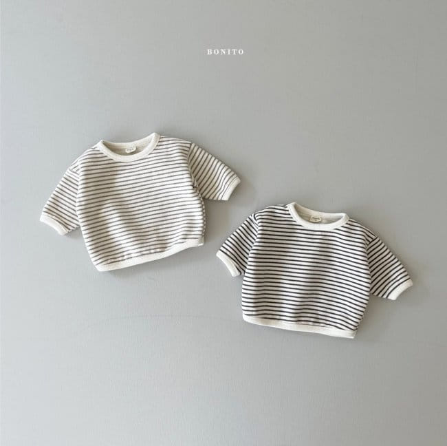 BONITO - Korean Children Fashion - #Kfashion4kids - Kid Fleece Piping Tee - 7