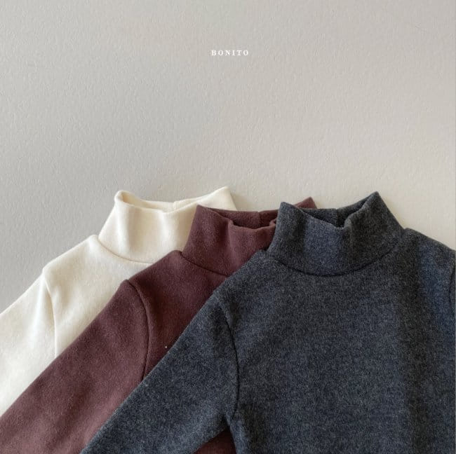 BONITO - Korean Children Fashion - #Kfashion4kids - Peach Turtleneck - 8