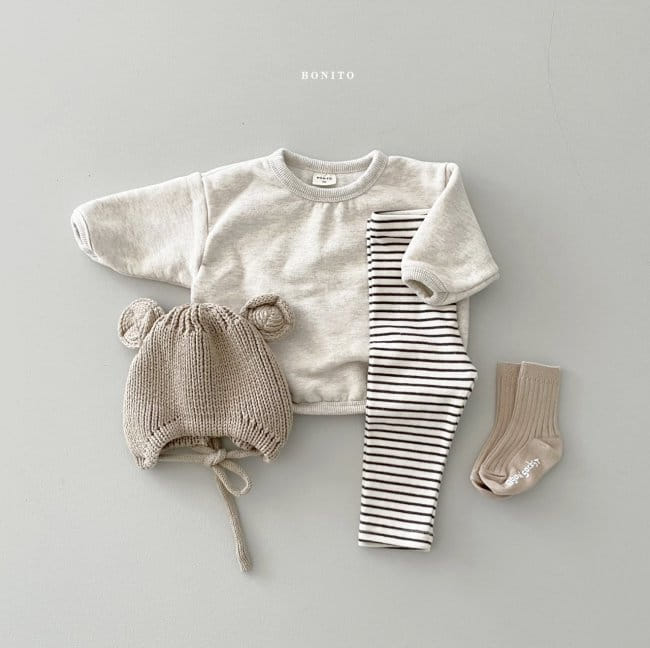 BONITO - Korean Children Fashion - #Kfashion4kids - Bebe Fleece Piping Top Bottom Set - 3