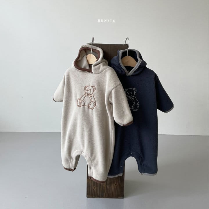 BONITO - Korean Children Fashion - #Kfashion4kids - Embroidery Hoody Bodysuit - 11