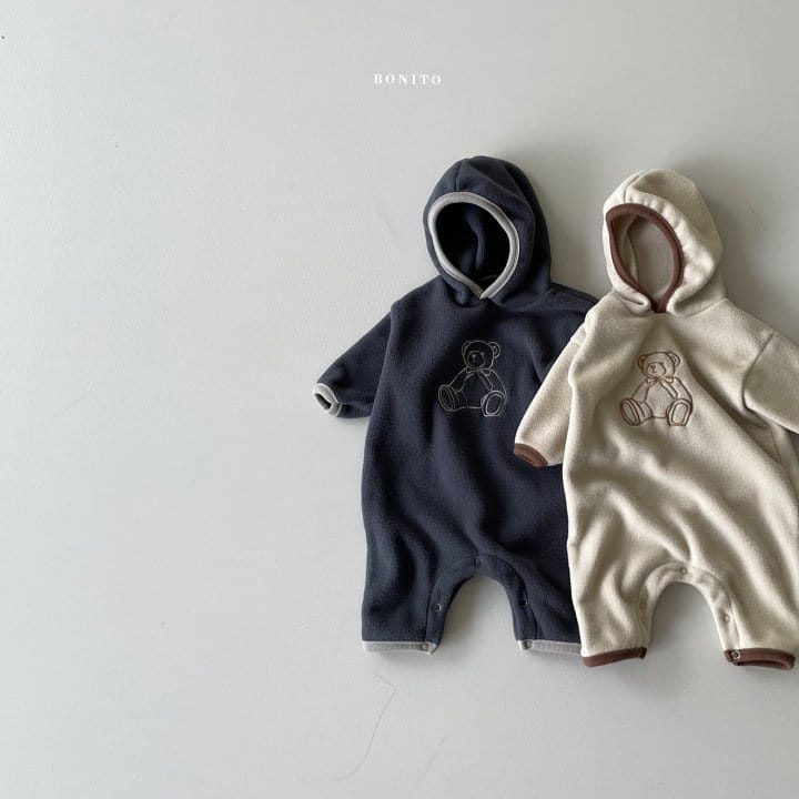 BONITO - Korean Children Fashion - #Kfashion4kids - Embroidery Hoody Bodysuit - 7