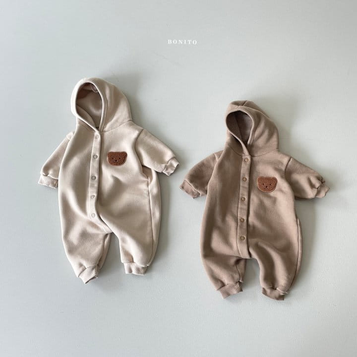 BONITO - Korean Children Fashion - #Kfashion4kids - Wappen Hoody Bodysuit