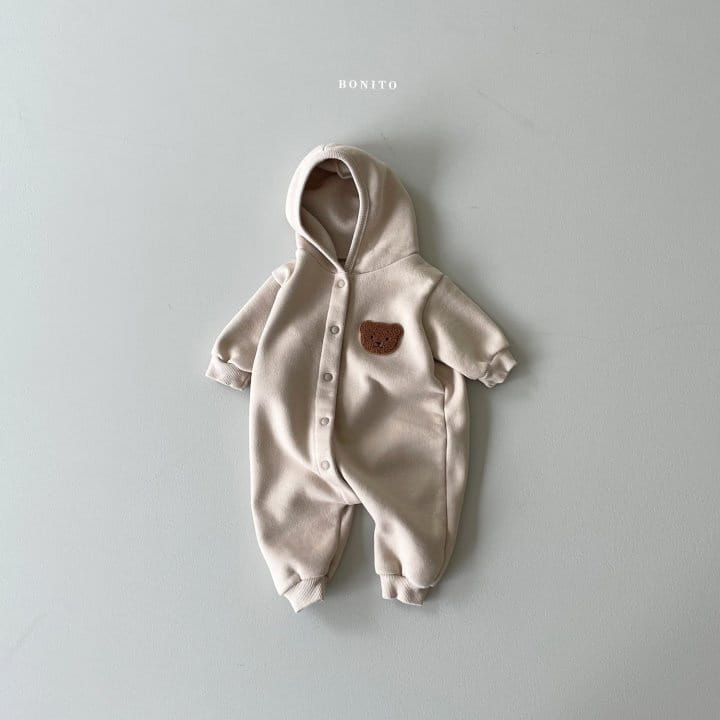 BONITO - Korean Children Fashion - #Kfashion4kids - Wappen Hoody Bodysuit - 12