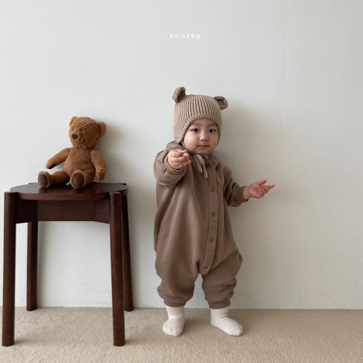 BONITO - Korean Children Fashion - #Kfashion4kids - Wappen Hoody Bodysuit - 3