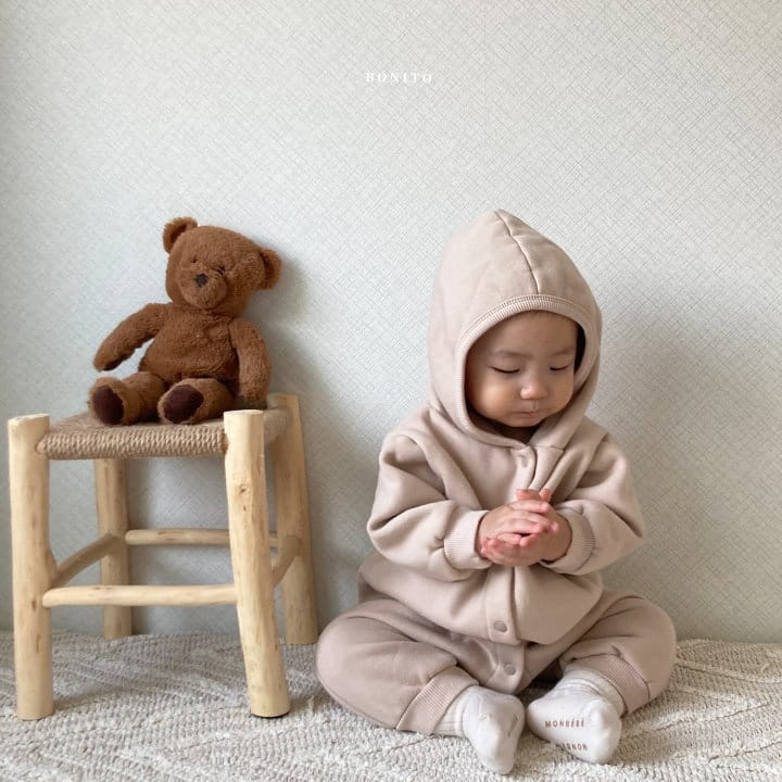 BONITO - Korean Children Fashion - #Kfashion4kids - Wappen Hoody Bodysuit - 5