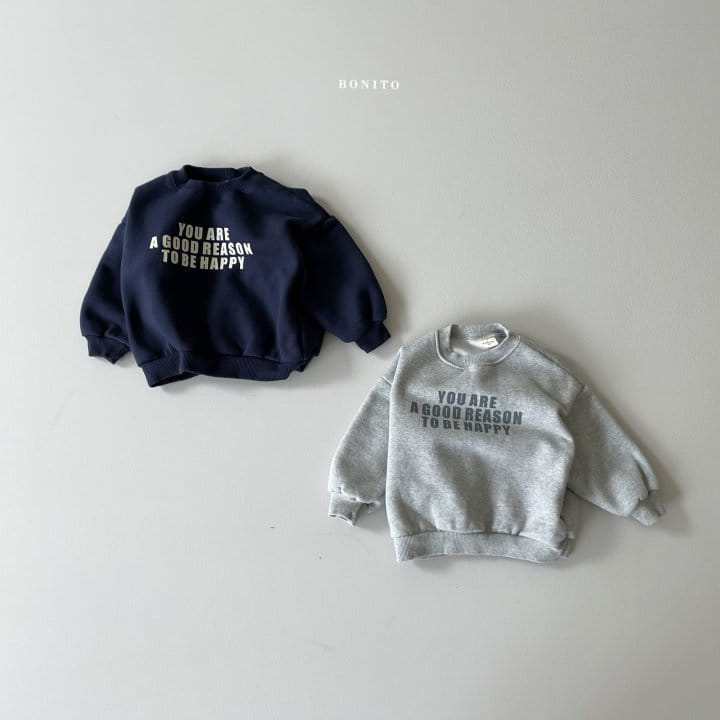 BONITO - Korean Children Fashion - #Kfashion4kids - Bebe Happy Sweatshirt - 2