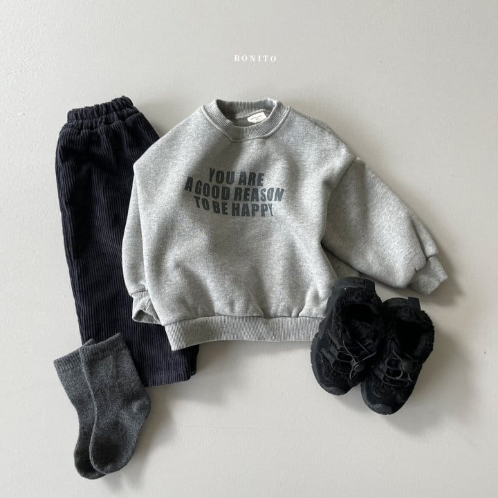 BONITO - Korean Children Fashion - #Kfashion4kids - Bebe Happy Sweatshirt - 7