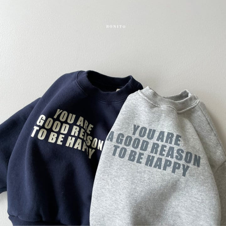 BONITO - Korean Children Fashion - #Kfashion4kids - Kid Happy Sweatshirt - 4