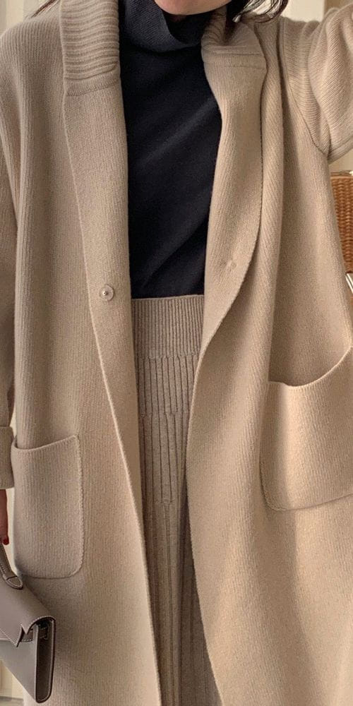 BOWEN - Korean Children Fashion - #Kfashion4kids - Cashimere Knit Coat - 2