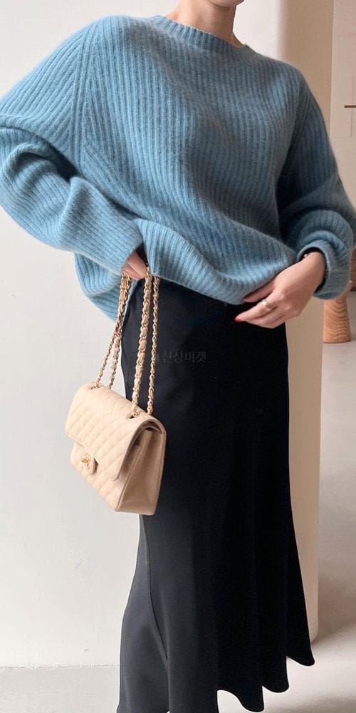 BOWEN - Korean Children Fashion - #Kfashion4kids - Whole Gament Rib Volume Knit Top - 5
