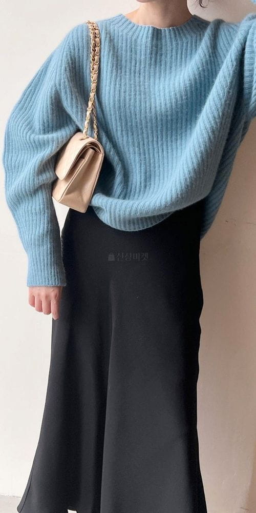 BOWEN - Korean Children Fashion - #Kfashion4kids - Whole Gament Rib Volume Knit Top - 7