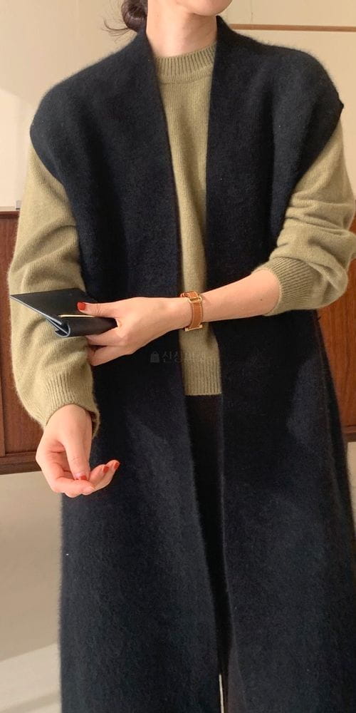 BOWEN - Korean Children Fashion - #Kfashion4kids - Racoon Knit Vest - 4