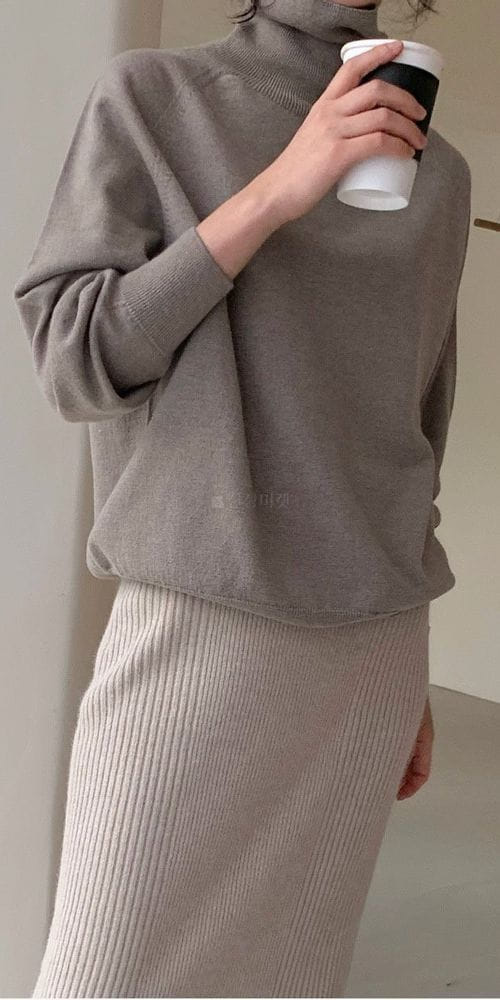 BOWEN - Korean Children Fashion - #Kfashion4kids - Whole Gament Er Turtleneck Tee - 4
