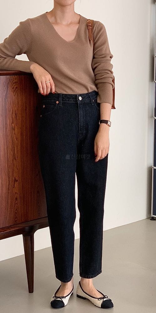 BOWEN - Korean Children Fashion - #Kfashion4kids - Conmil Regular Black Jeans