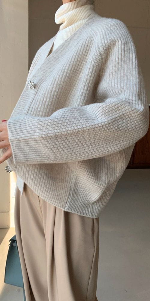 BOWEN - Korean Children Fashion - #Kfashion4kids - Wool Hazzi Jewelry Cardigan - 6