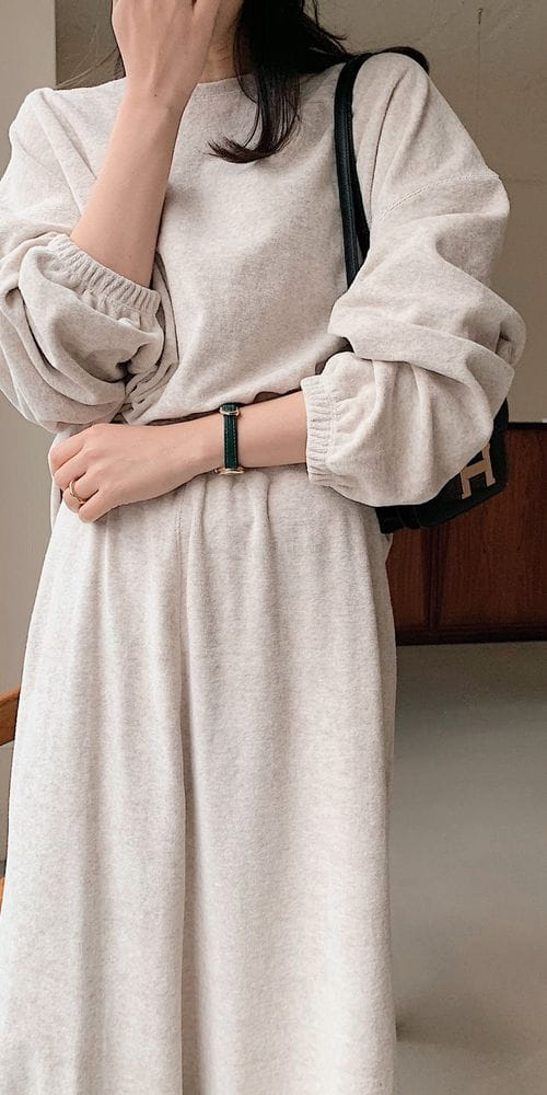 BOWEN - Korean Children Fashion - #Kfashion4kids - Terry Top Bottom Set - 2