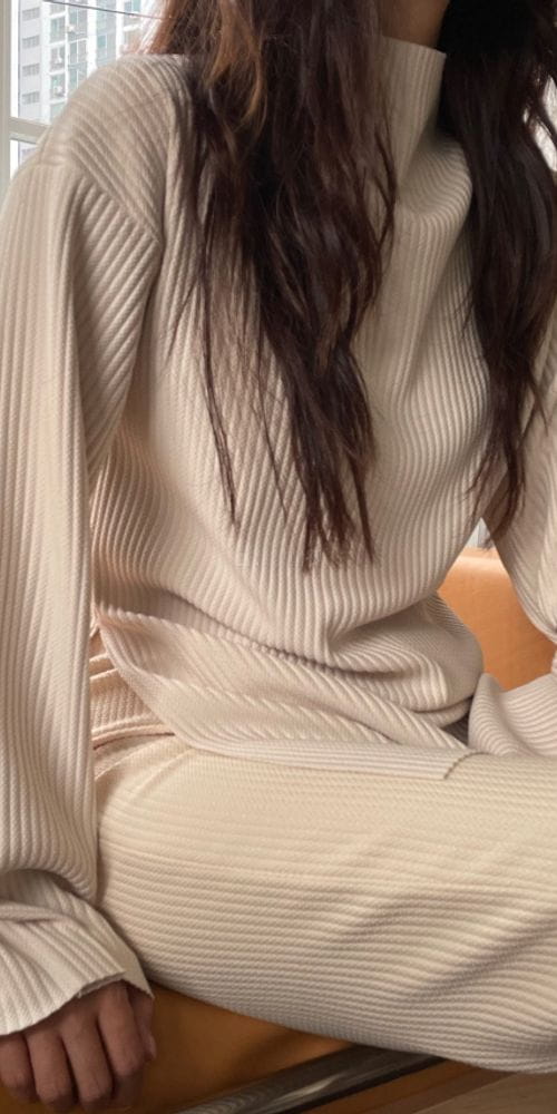 BREATHE - Korean Children Fashion - #Kfashion4kids - Winter Pleats Turtleneck Tee - 2