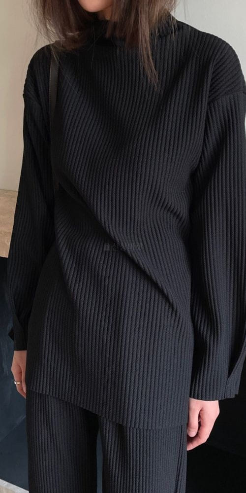 BREATHE - Korean Children Fashion - #Kfashion4kids - Winter Pleats Turtleneck Tee - 7