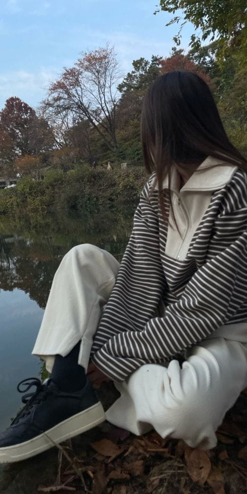BREATHE - Korean Children Fashion - #Kfashion4kids - Boca Stripes Zip-up - 10