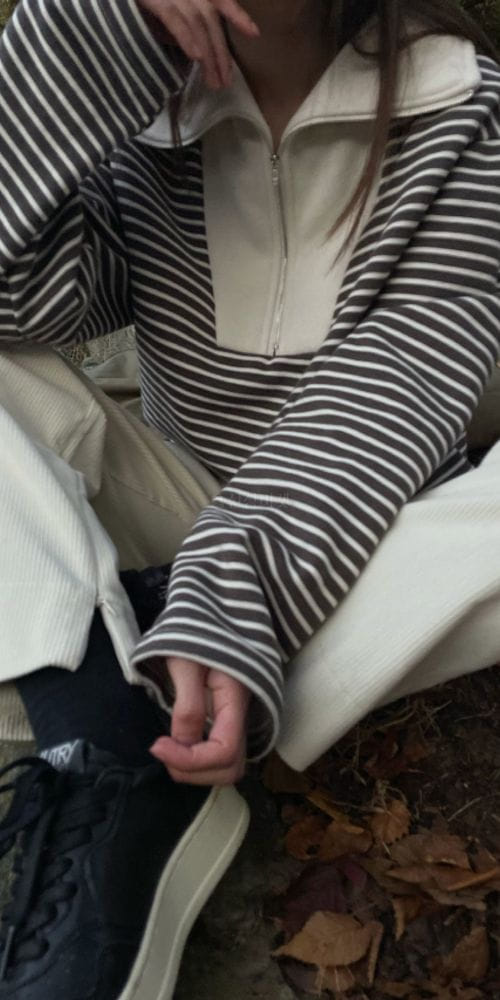 BREATHE - Korean Children Fashion - #Kfashion4kids - Boca Stripes Zip-up - 11