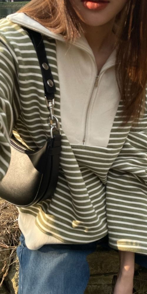 BREATHE - Korean Children Fashion - #Kfashion4kids - Boca Stripes Zip-up - 7