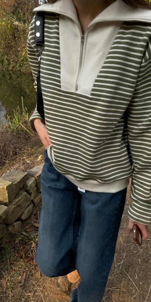 BREATHE - Korean Children Fashion - #Kfashion4kids - Boca Stripes Zip-up - 8