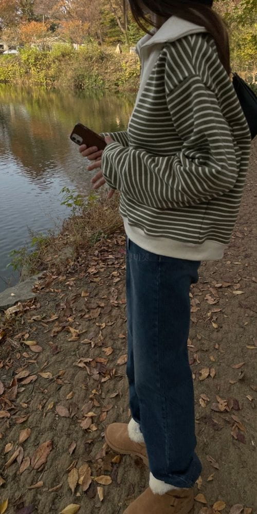 BREATHE - Korean Children Fashion - #Kfashion4kids - Boca Stripes Zip-up - 9