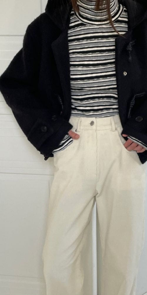 BREATHE - Korean Children Fashion - #Kfashion4kids - Multi Stripes Turtleneck - 2